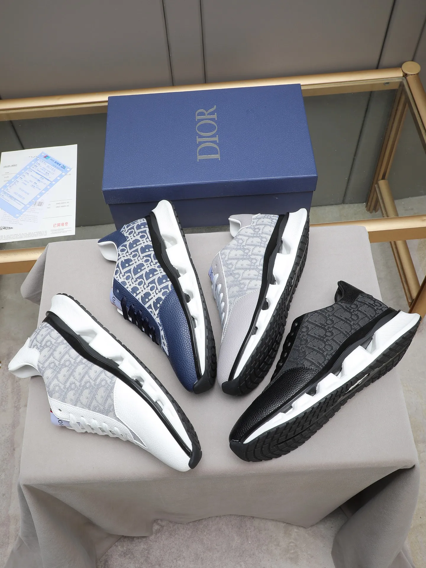 PP460 New Dior🆕The latest men's casual sports shoes, the upper is made of imported cowhide➕Dior's special material! Breathable sheepskin. The TPU blade base is lightweight and wear-resistant! Size:38-44 (45 customized)